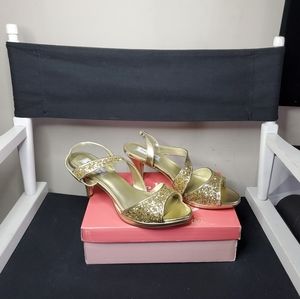 TOUCH UPS Womens Reagan Platform Sandal Heel Size 11 Gold
